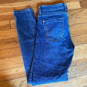 Zara medium wash skinny jeans